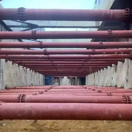 Applications of steel supports in subway construction